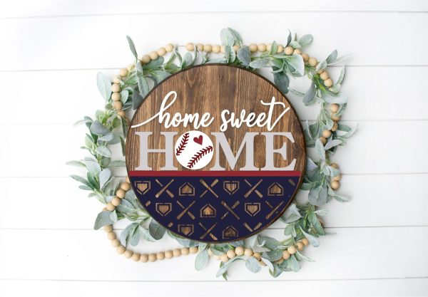 Baseball Home Sweet Home Overlay