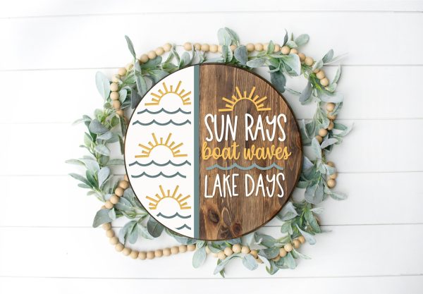 Sun Rays, Boat Waves Overlay
