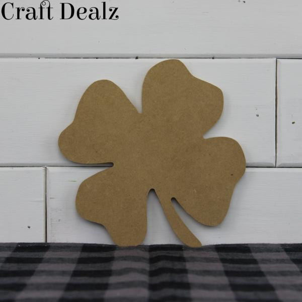 4 Leaf Wooden Shamrock Cutout