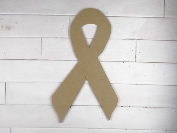 Blank Awareness Ribbon Cutout