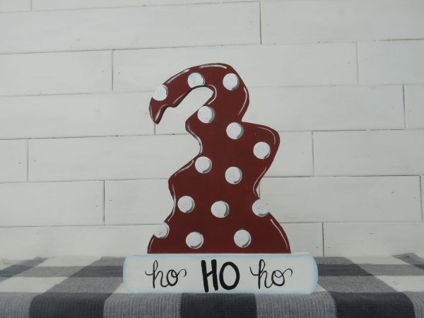 Wood Freestanding Santa Hat - Image 2