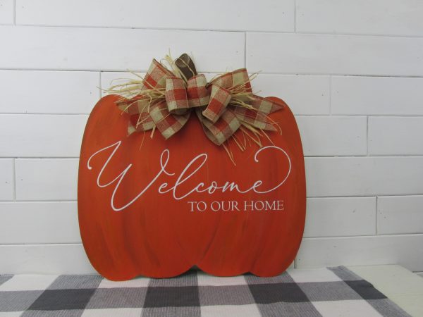Wooden Square Pumpkin Cutout - Image 3