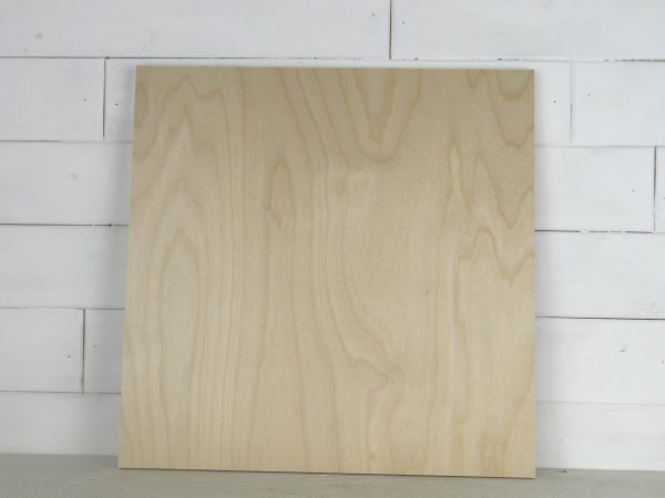 Square 1/2" Birch Sign Blanks