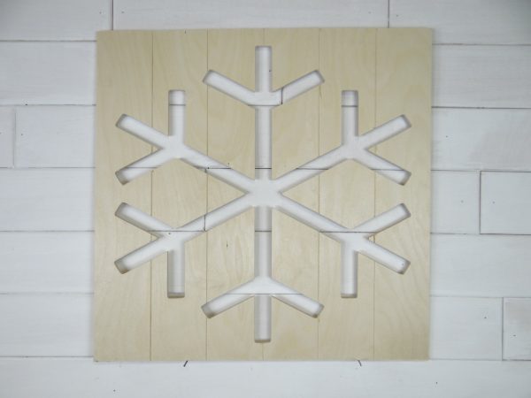 Snowflake Reverse Cutout