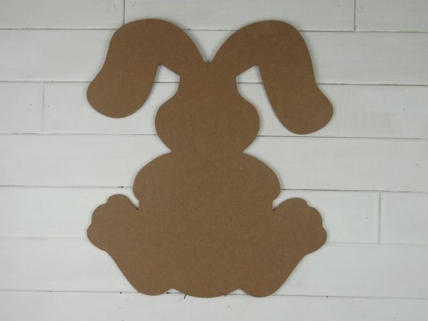 Wooden Sitting Bunny Cutout