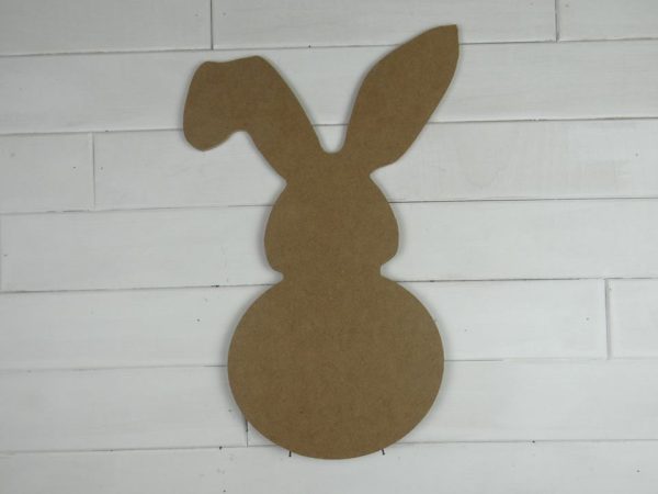 Wooden Bunny w Flop Ear Cutout