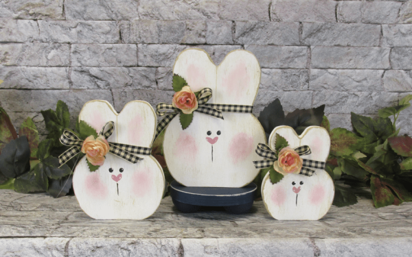 Wooden Bunny Head