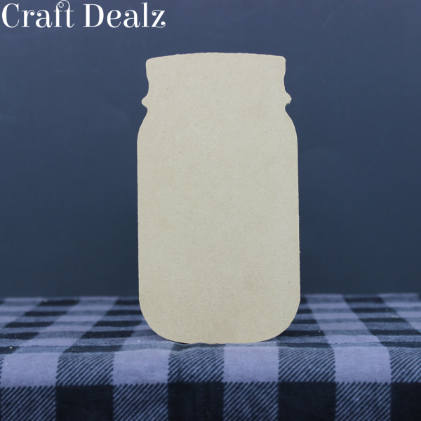 Wooden Mason Jar Cutout