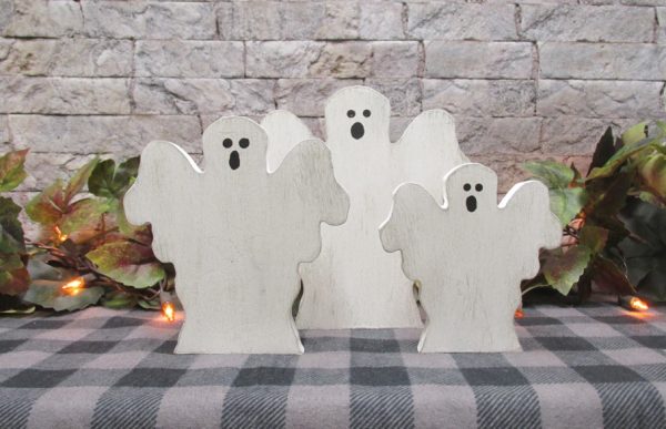 Wood Freestanding Scary Ghost