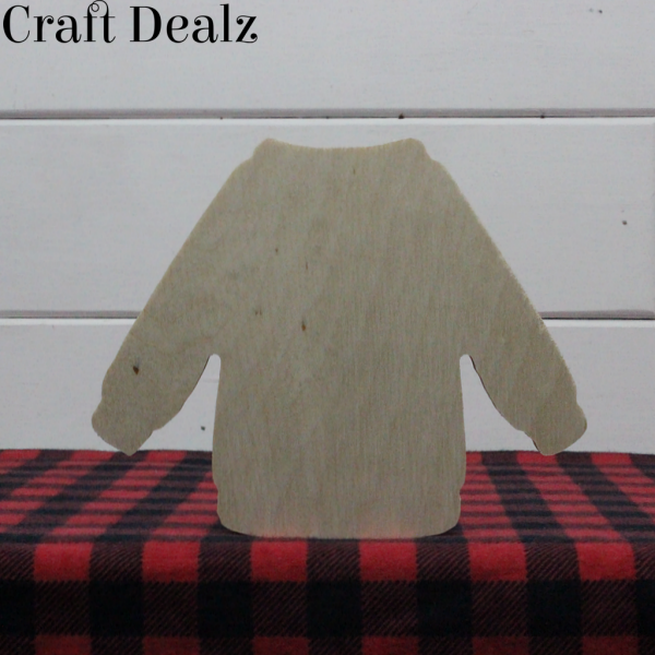 Wood Freestanding Chunky Sweater