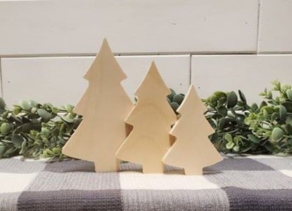 Wooden Christmas Tree Cookie