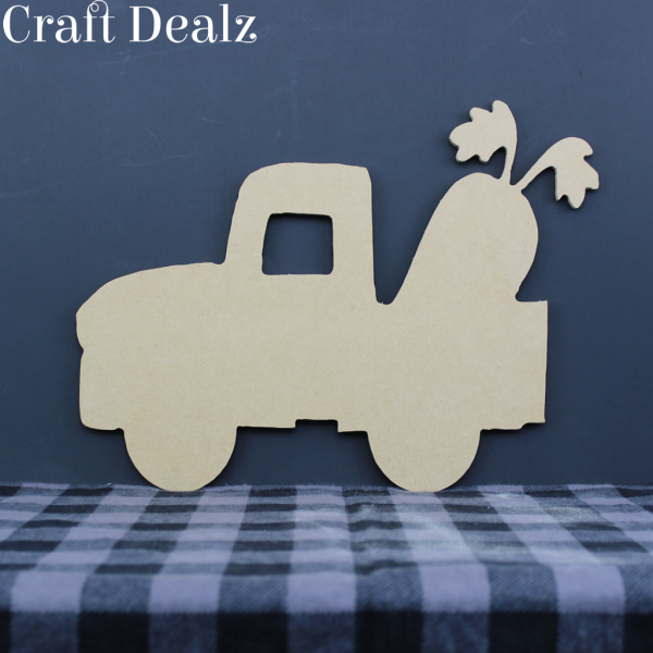 Wooden Truck with Carrot