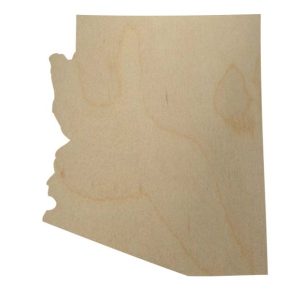 Wood Arizona State Cutout