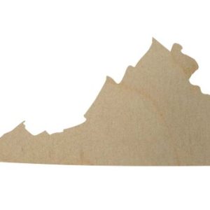Wood Virginia State Cutout