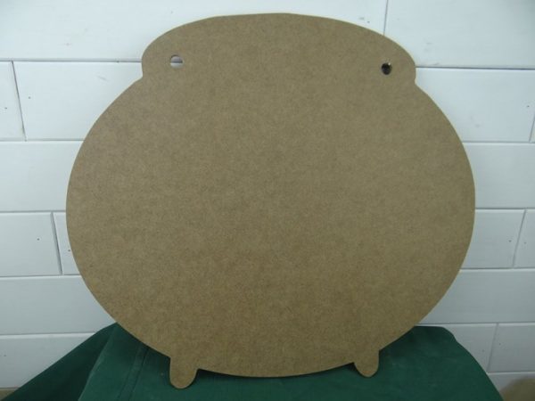 Wooden Cauldron Door Hanger