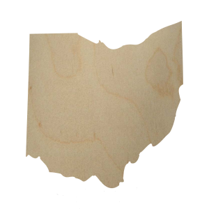 Wooden Ohio State Cutout