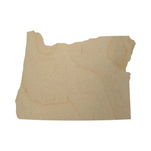 Wooden Oregon State Shape